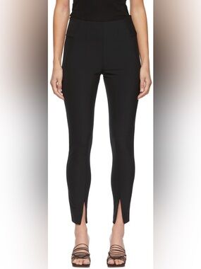 By Malene Birger Adanis Zippered Ankle Pants Black Stretch Skinny Trousers EU 36